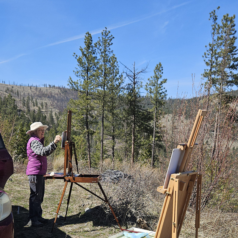 Linny Gibson Painting In Montana